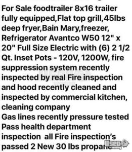 Kitchen Trailer Kitchen Food Trailer Generator New Jersey for Sale