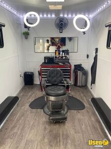 Mobile Barbershop Trailer Mobile Hair Salon Truck Exterior Lighting California for Sale