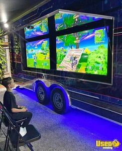 Mobile Video Game Trailer Party / Gaming Trailer Exterior Lighting Florida for Sale