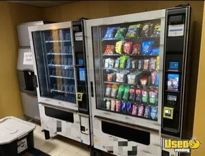 (2) 2022 Healthy Vending MVP10 CP Snack and Drink Combo Vending Machines For Sale in Georgia!