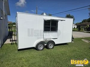 NEW - 2026 7' x 16' Kitchen Food Concession Trailer with Pro Fire System for Sale in Florida!