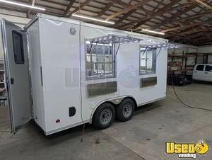 New Build  2025 8' x 16' Kitchen Food Concession Trailer with Pro Fire System for Sale in Indiana!