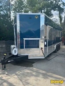 2025 8.5 x 24' Kitchen Food Concession Trailer with Pro Fire System for Sale in Oklahoma!