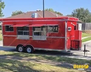 2025 8' x 20' Kitchen Food Concession Trailer with Pro Fire System for Sale in Texas!