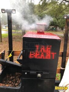 Open Air Barbecue Food Trailer Barbecue Food Trailer Ice Bin Florida for Sale