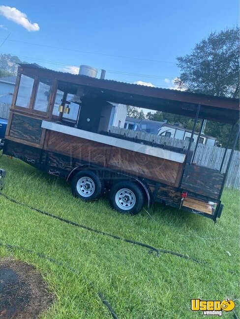 Open Barbecue Smoker Trailer Barbecue Food Trailer Tennessee for Sale