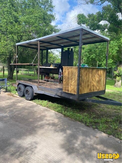 Open Bbq Smoker Trailer Barbecue Food Trailer Texas for Sale