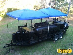 Triple BBQ Smoker Grill Concession Trailer for Sale in Georgia!!!
