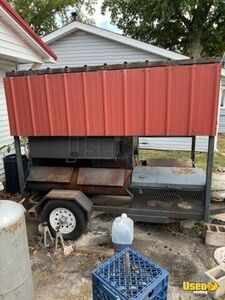 Used -Open Barbecue Smoker Trailer Food Concession Trailer for Sale in Illinois!