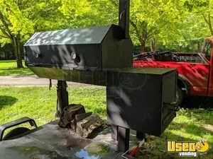 Large Homemade Barbecue Smoker Trailer / Used Mobile BBQ Unit for Sale in Indiana!