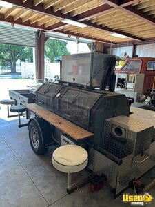 2008 - 7.5' x 16' Open Barbecue Smoker Trailer | Mobile Rotisserie Unit for Sale in Louisiana!