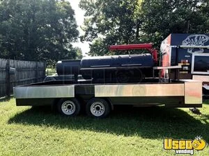 2024 - 8.5' x 16' Open BBQ Smoker Trailer Mobile Food Unit for Sale in Louisiana!