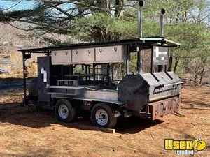 Full-Featured Open BBQ Smoker Trailer/Used Mobile BBQ Rig for Sale in Massachusetts!