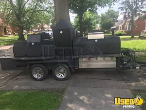 Used 21' Open BBQ Smoker Trailer/Ready to Work BBQ Rig for Sale in Michigan!