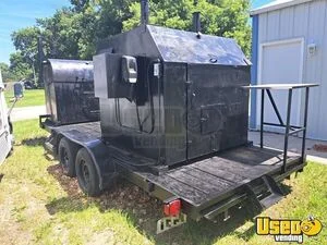 2005 Commercial Open BBQ Smoker Unit Food Concession Trailer for Sale in Nebraska!