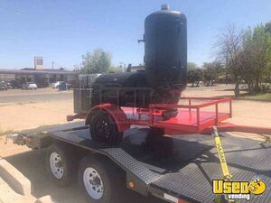 Custom-Built Open BBQ Smoker Trailer / Used Mobile BBQ Pit for Sale in New Mexico!
