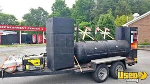 Open Barbecue Smoker Tailgating Trailer / Used Mobile BBQ Unit for Sale in North Carolina!