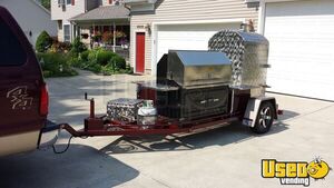 Custom Built - 2020 7' x 16' Open BBQ Smoker Trailer | Mobile BBQ Unit for Sale in Ohio!