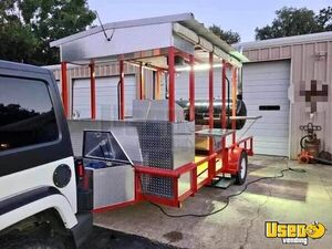 2023 8' x 16'  Barbecue Smoker Trailer Home Build Mobile Open BBQ Concession for Sale in Texas!