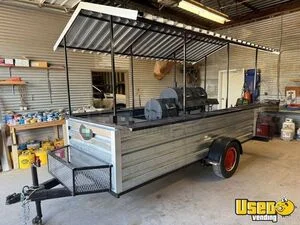 Like New - Open BBQ Smoker Concession Trailer Mobile Food Unit for Sale in Texas!