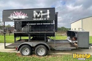 Custom Built - 2017 7.5' x 16' Open BBQ Smoker Trailer | Concession Trailer for Sale in Texas!