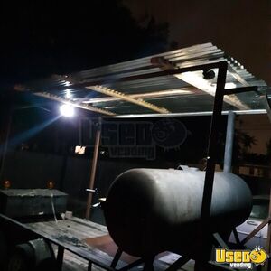 Used 2012 Covered BBQ pit w/ 250-Gallon Smoker Tailgating Trailer for Sale in Texas!