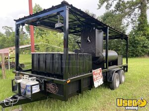 Beautifully Built - 17' Open BBQ Smoker Trailer | Mobile BBQ Unit for Sale in Texas!