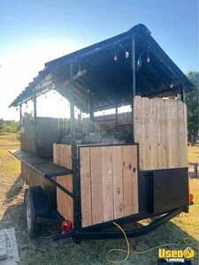 Custom Built - 2024 7' x 14' Open BBQ Smoker Trailer Concession Trailer for Sale in Texas!