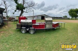 Loaded Open Barbecue Smoker / Used Barbeque Tailgating Trailer with TV for Sale in Texas!
