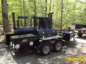 Custom Built - 2016 16' Open BBQ Smoker Trailer | Concession Trailer for Sale in Virginia!
