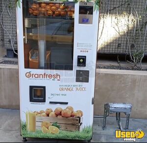 (3) 2015 Oranfresh OR130 Fresh Squeezed Orange Juice Vending Machines For Sale in California!