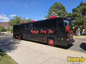 Renovated 40' MCI Party Bus with Bathroom Mobile Entertainment Private Bus for Sale in New Mexico!
