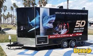 Custom Built 20' Mobile 5D Simulator Party Trailer | 5D Ride On Wheels for Sale in California!