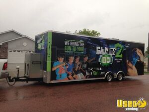 Turn key - 2014 28' Mobile Video Game Trailer with Laser Tag & Stage for Sale in South Dakota!