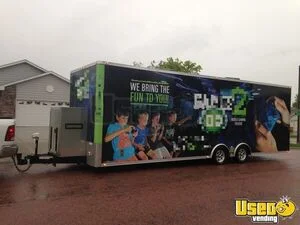Turn key - 2014 28' Mobile Video Game Trailer with Laser Tag & Stage for Sale in South Dakota!