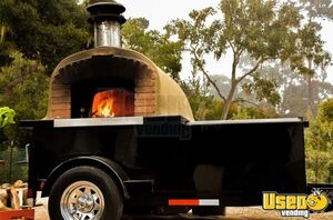 2009 6.5' x 9' Pizza Trailer with Wood- Fired Forno Bravo / Fire Within Oven for Sale in California!