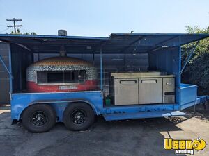 2020 8' x 14' Wood Fired Pizza Oven Trailer with Refrigeration | Concession Trailer for Sale in California!