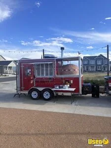 2023 6' x 14'  Wood-Fired Pizza Oven Trailer Mobile Food Unit w/ Porch for Sale in Colorado!