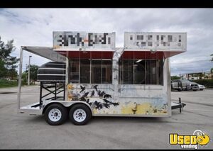 2018 8.6' x 18' Pizza Concession Trailer w/ Mugnaini Wood-Fired Brick Oven + Porch for Sale in Colorado!