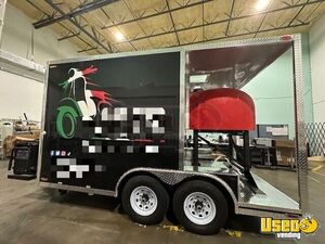 Turnkey - 2023 8.5' x 14' Wood Fired Pizza Concession Trailer Brick Oven Pizza Trailer for Sale in Florida!