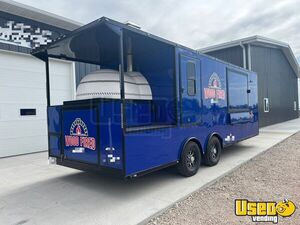2025 - Newly Built 8.5' x 24' Custom Wood-Fired Dual Fuel Oven Pizza Concession Trailer for Sale in Nebraska!
