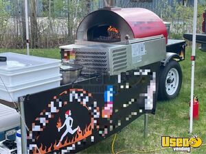 2023 4' x 6' Wood Fired Pizza Concession Trailer with 10’ x 10’ Pop-up Tent for Sale in New Hampshire!
