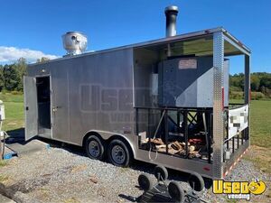 2019 Freedom Wood-Fired Brick Oven Pizza Concession Trailer with Porch for Sale in North Carolina!