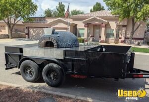 2024 - 7' x 14' Mobile Pizza Trailer w/ Refractory Hybrid Propane or Wood Pizza Oven for Sale in Texas!