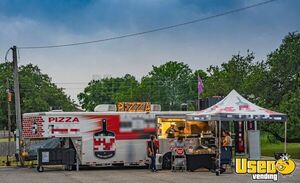 Turnkey - 2022 8' x 26' Wood Fired Pizza Concession Trailer with Cold Storage for Sale in Texas!