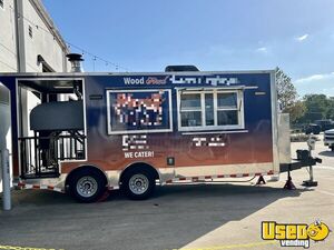 Nice 2022 - 8.5' x 20' Wood-Fired Pizza Concession Trailer with Open Porch for Sale in Texas!