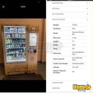 2002 Refurbished DVS OMNI ELITE Lite Snack Retail Vending Machine For Sale in Texas!