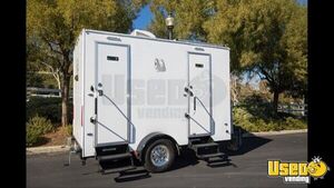 Like New - 2022 2 Stall Luxury Bathroom Trailer | Mobile Business Unit for Sale in California!