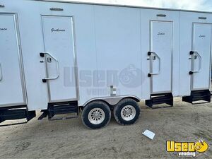 Solar Powered - 4 Stall Luxury Bathroom Trailer | Mobile Business Unit for Sale in California!