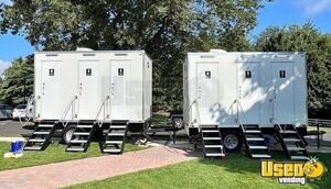 (2) 3 Stalls Mobile Bathroom Trailer with GMC Sierra 1500 Truck for Sale in Connecticut!